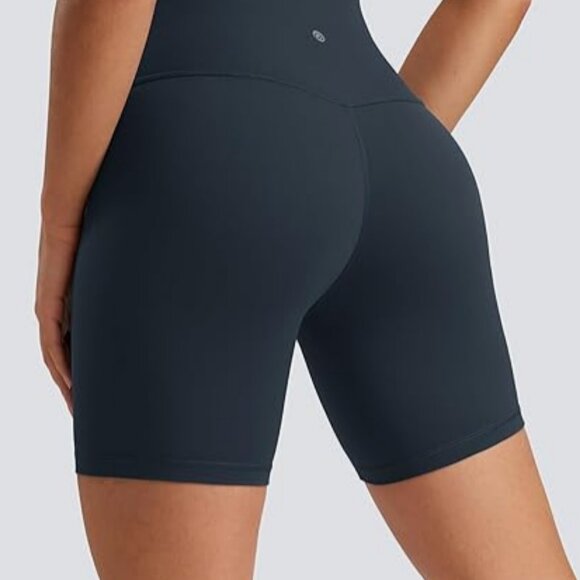 CRZ Butterlux Biker Shorts Navy M 6" - Picture 3 of 3